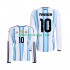 Camisola Argentina Maradona 10 Homem Equipamento Primeiro Copa do Mundo 2026 Manga Comprida